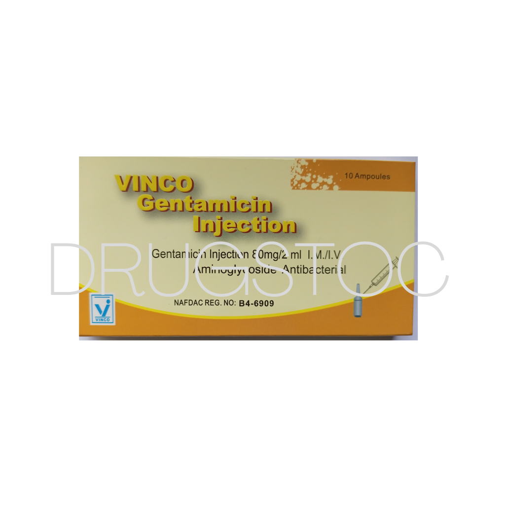 Vinco Gentamicin Injection x 10 Ampoules