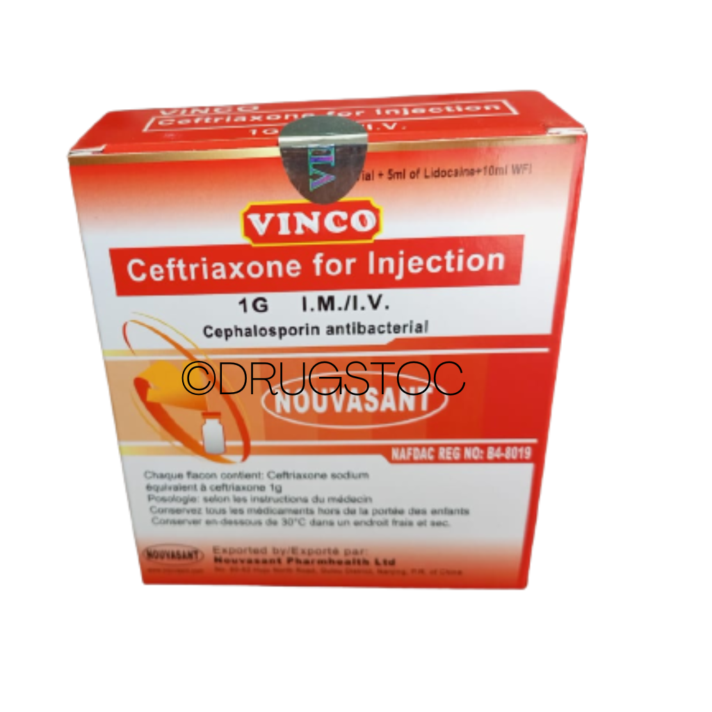 Vinco Ceftriaxone Injection x 1 Vial