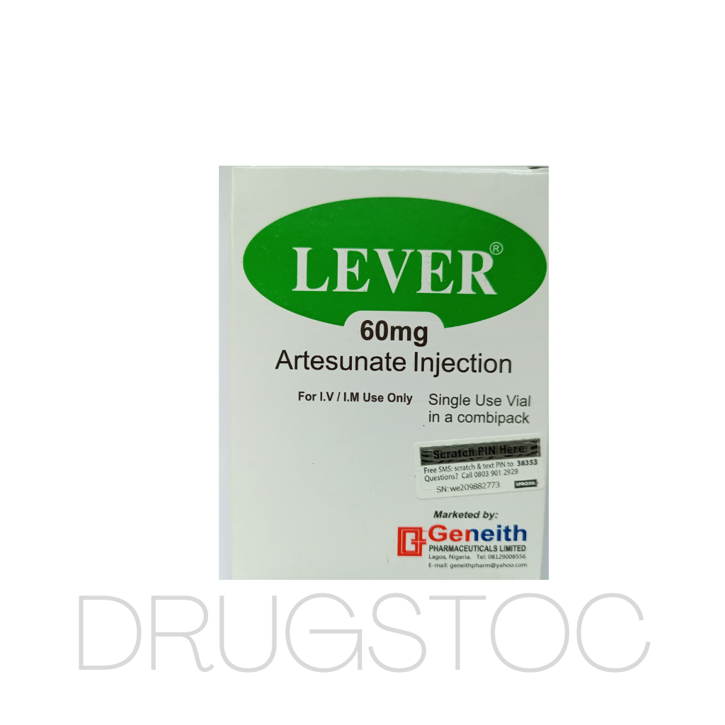 Lever Artesunate 60mg Injection x 1 Vial