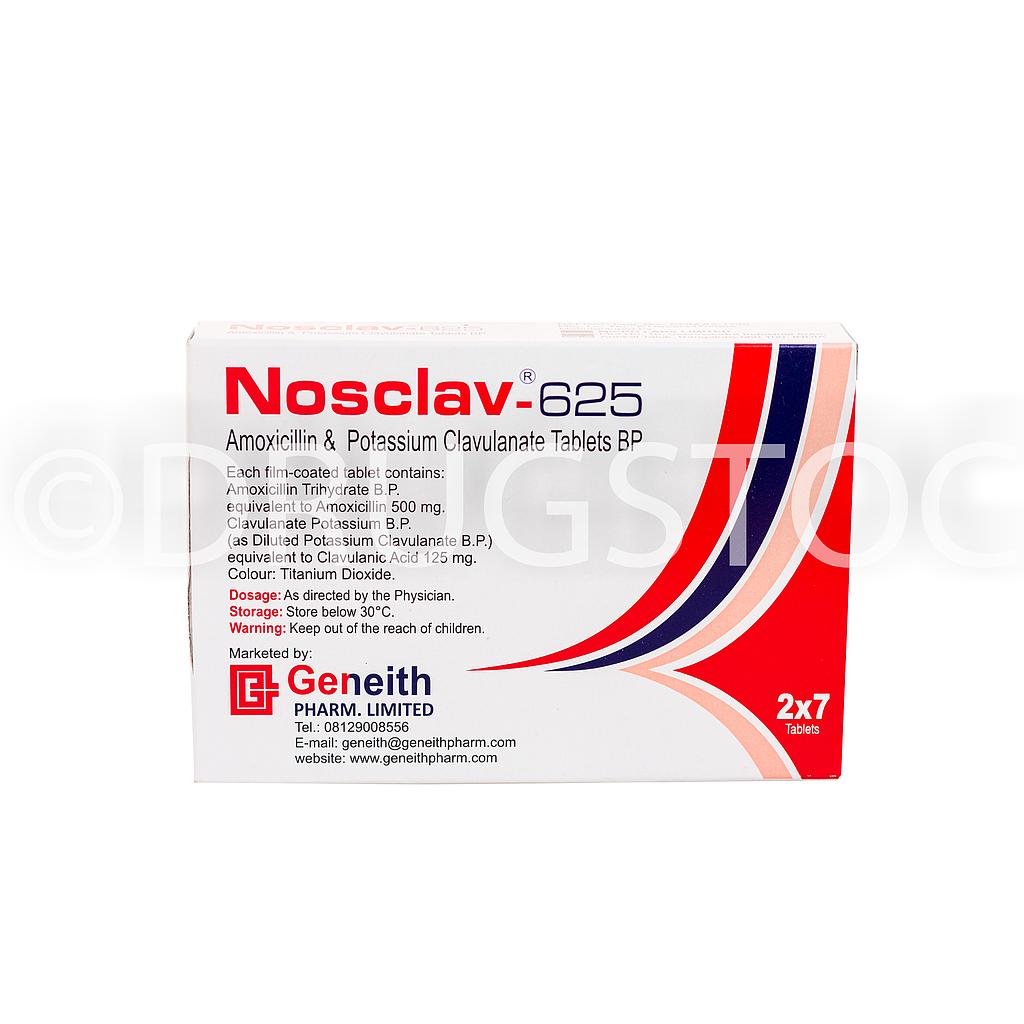 Nosclav 625mg Tablets x 14''