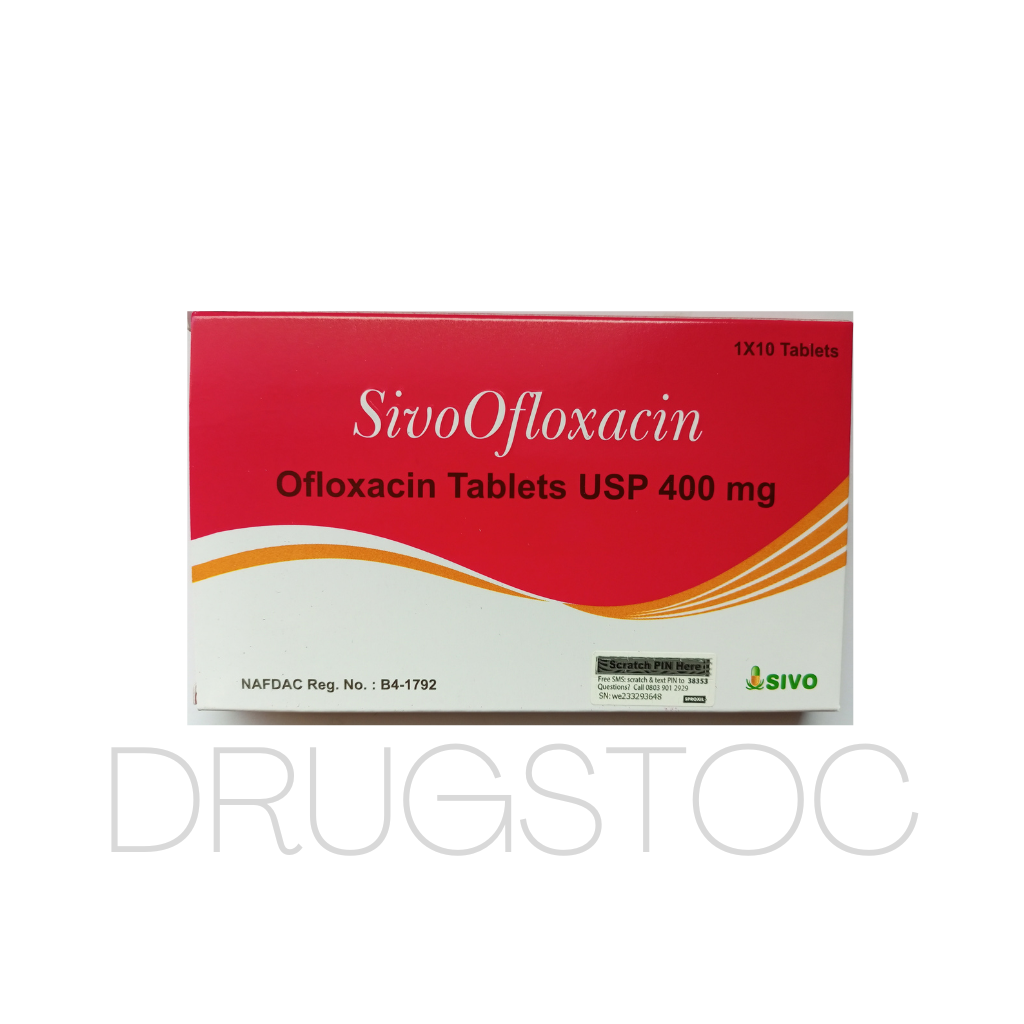 Sivo Ofloxacin 400mg Tablets x 10'' 