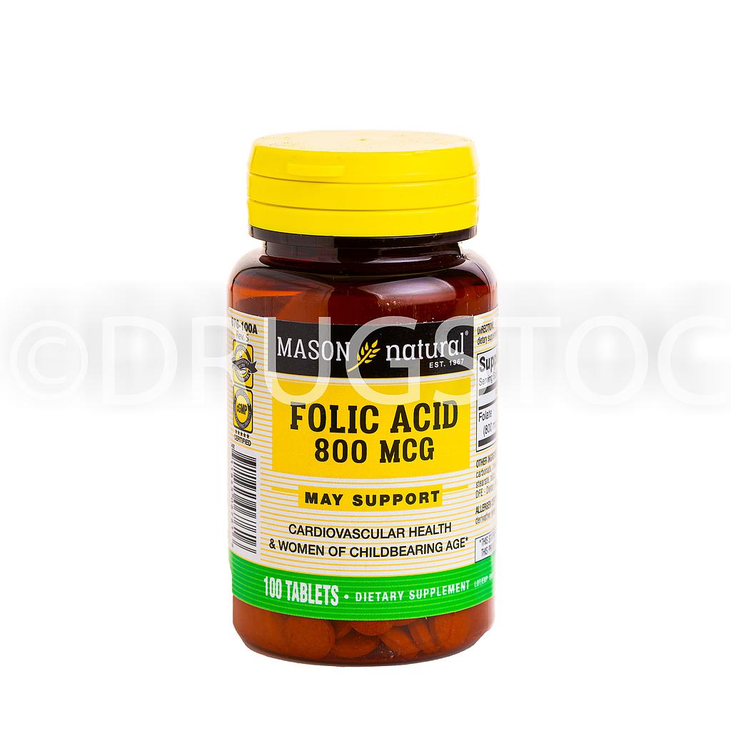 Mason Folic Acid 800mcg x 100