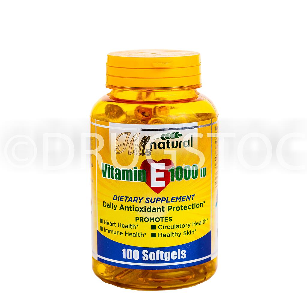 HillsNatural Vitamin E 1000IU X100 Jar