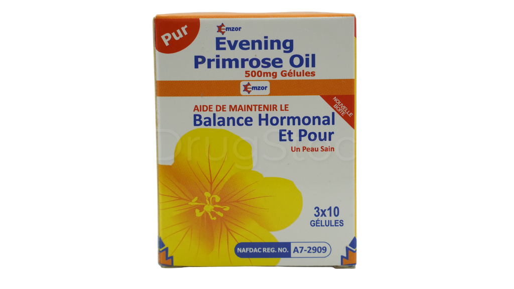 Emzor Pure Evening Primerose Oil 500mg Capsules x30