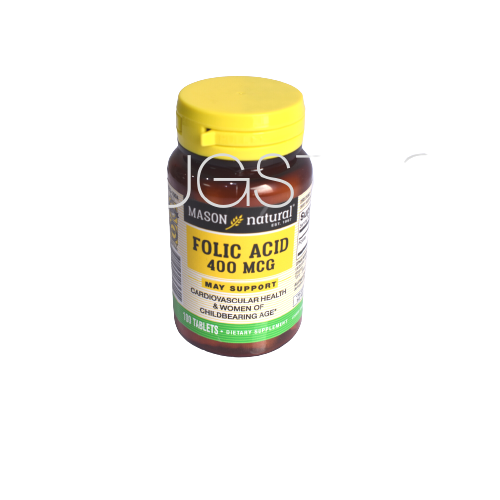 Mason Folic Acid 400mcg X100