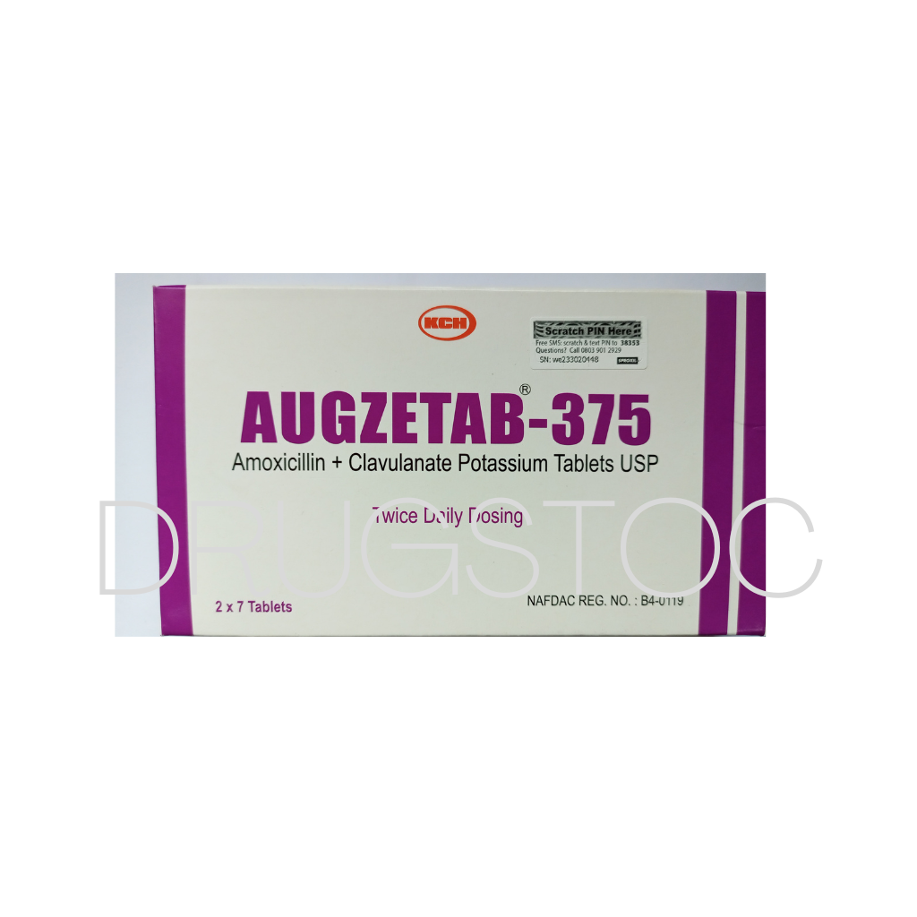 Augzetab 375mg Tablets x 14''