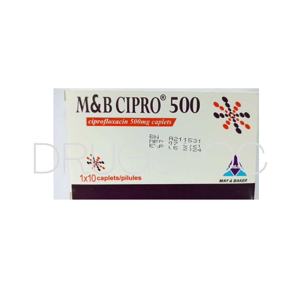 M&B Cipro 500mg Tablets x 10''