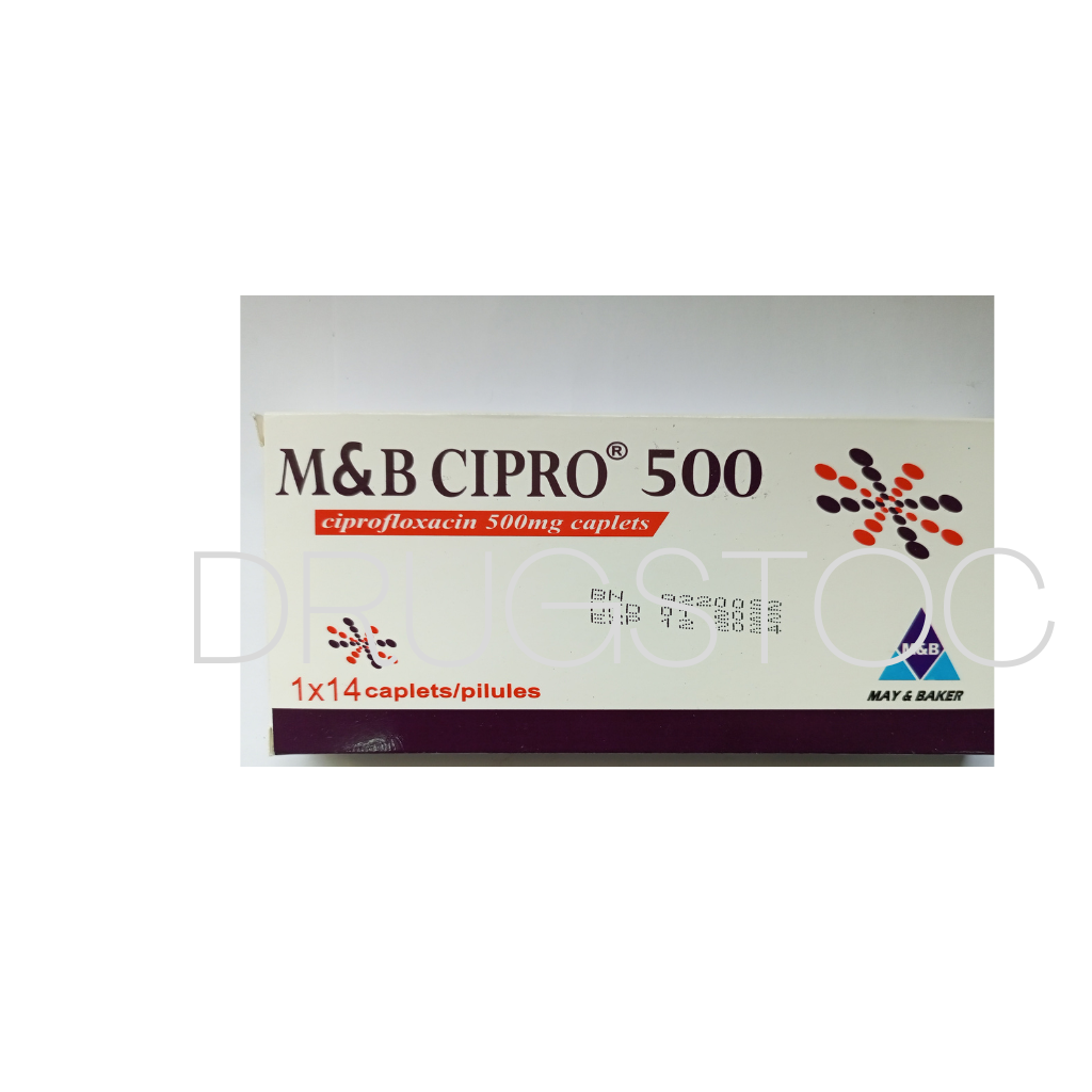 M&B Cipro 500mg Tablets x 14''