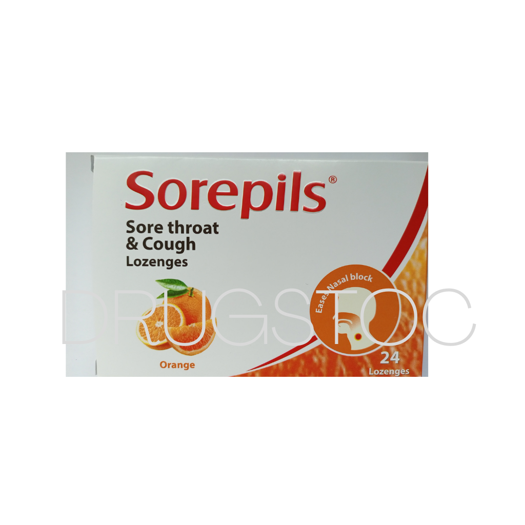 Sorepills Lozenges x 24'' (Orange Flavour)