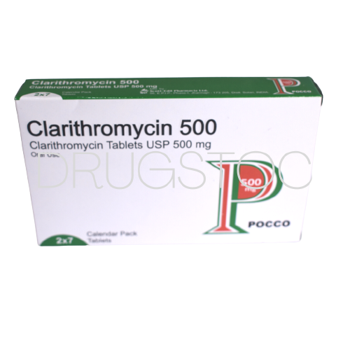 Pocco Clarithromycin 500mg  Tablets x 14''