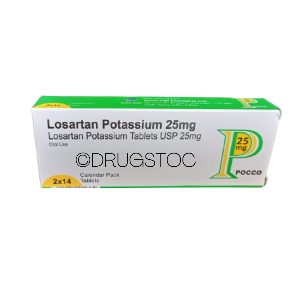 Pocco Losartan 25mg Tablets x 28''