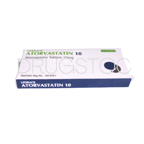 Lifeback Atorvastatin 10mg Tablets x 30''