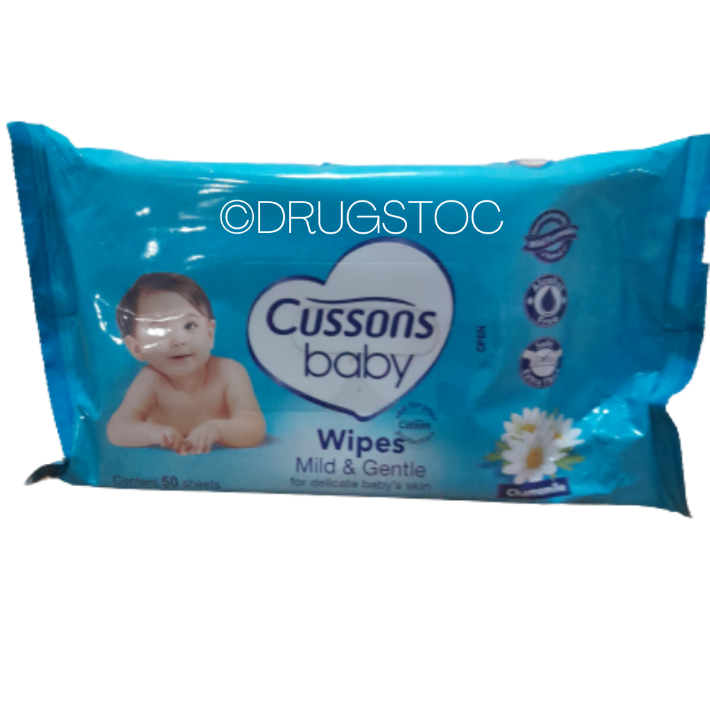 Cusson Wipes x50 (Mild and Gentle) 