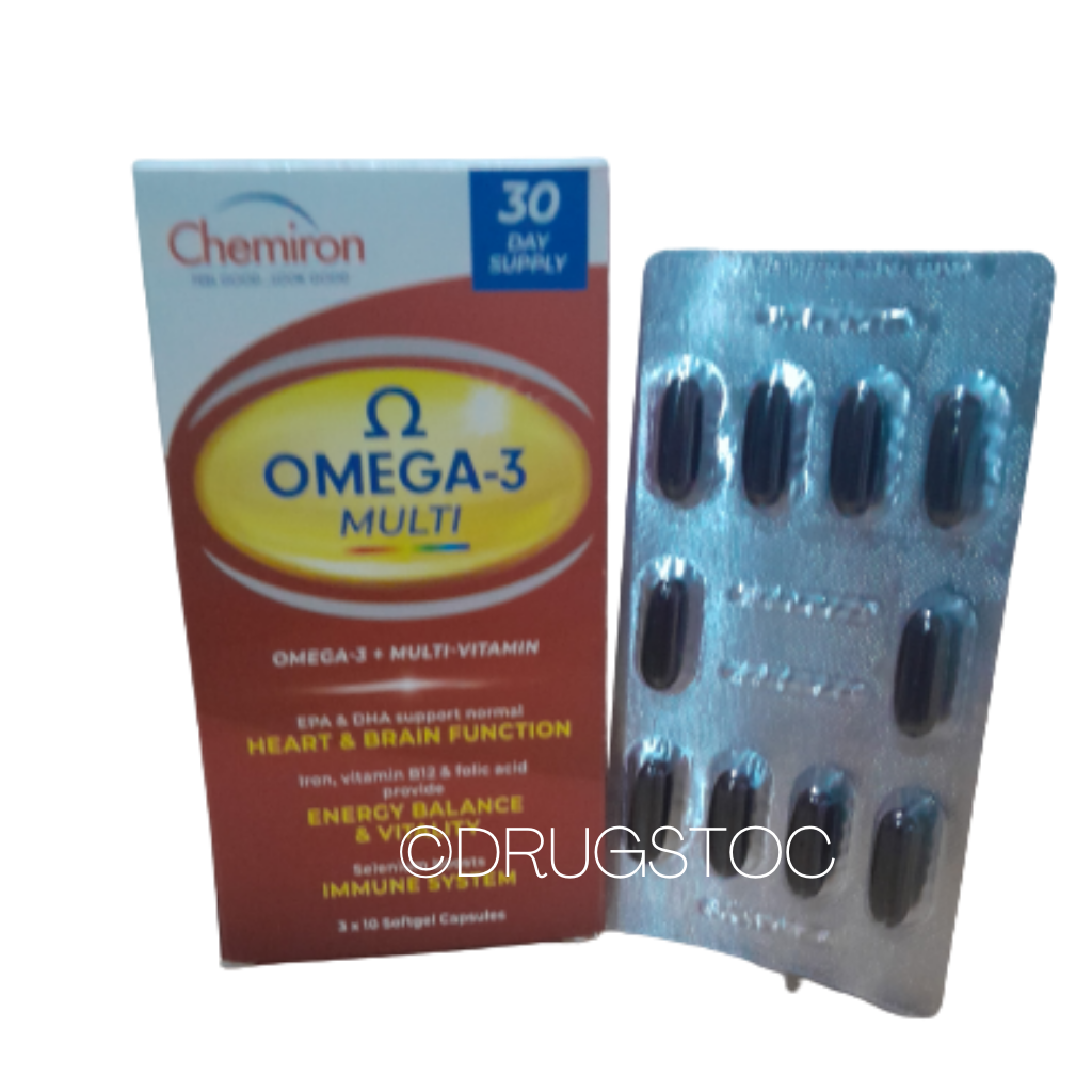 Chemiron Omega-3 Multi Vitamin Softgel Caps x 30