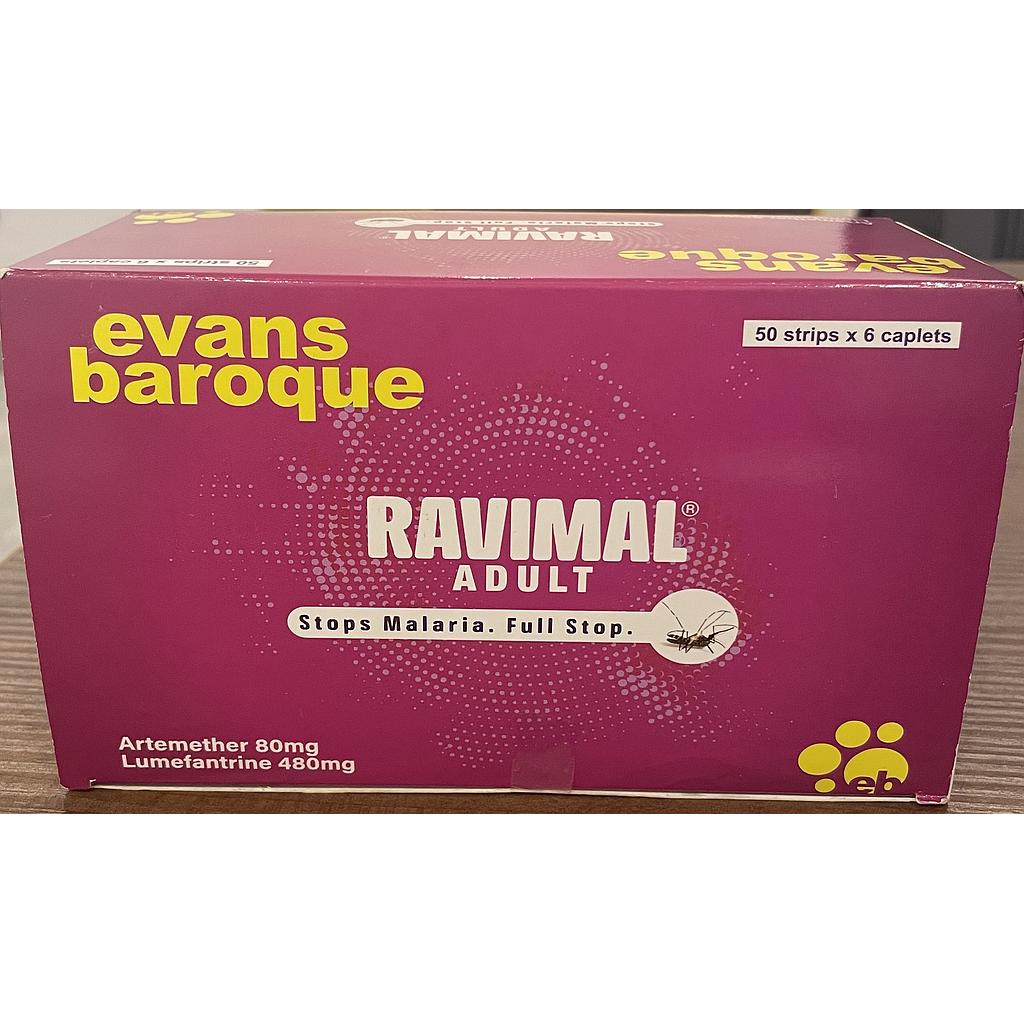 Ravimal Adult (Strips of 6 Caplets) x 50''