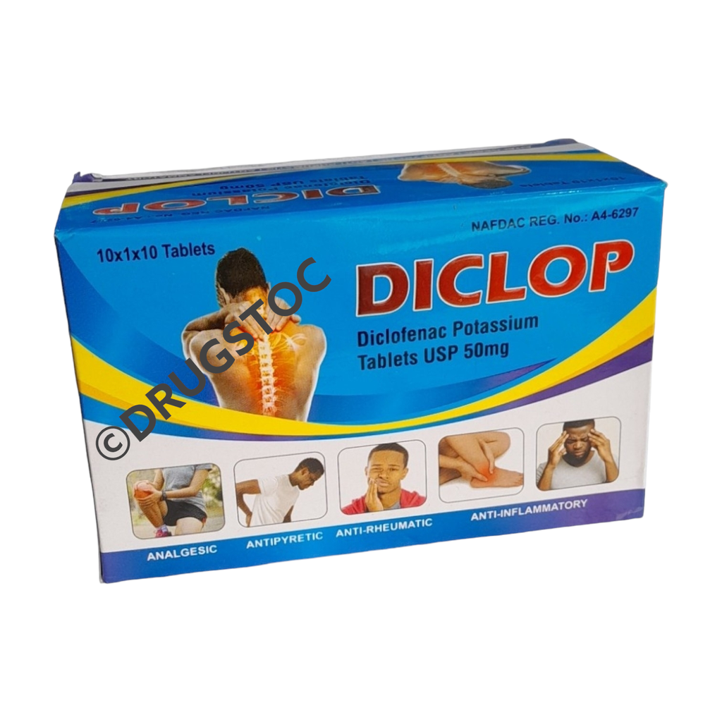 Diclop 50mg Tablets x 100''