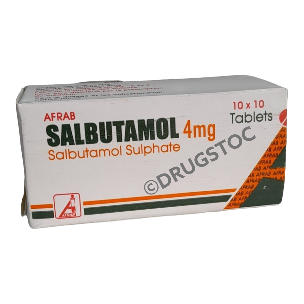 Afrab Salbutamol 4mg Tablets x 100''