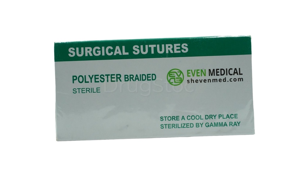 Polyester Braided (6/0, 16mm) Sutures x 12''