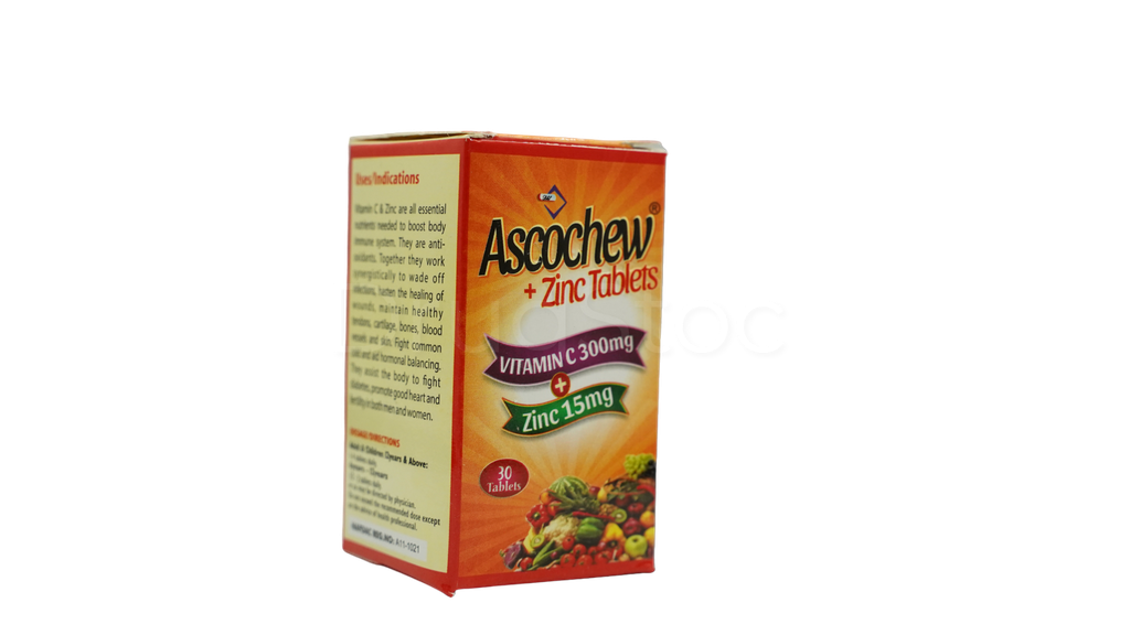 Ascochew® + Zinc Tablets x 30''