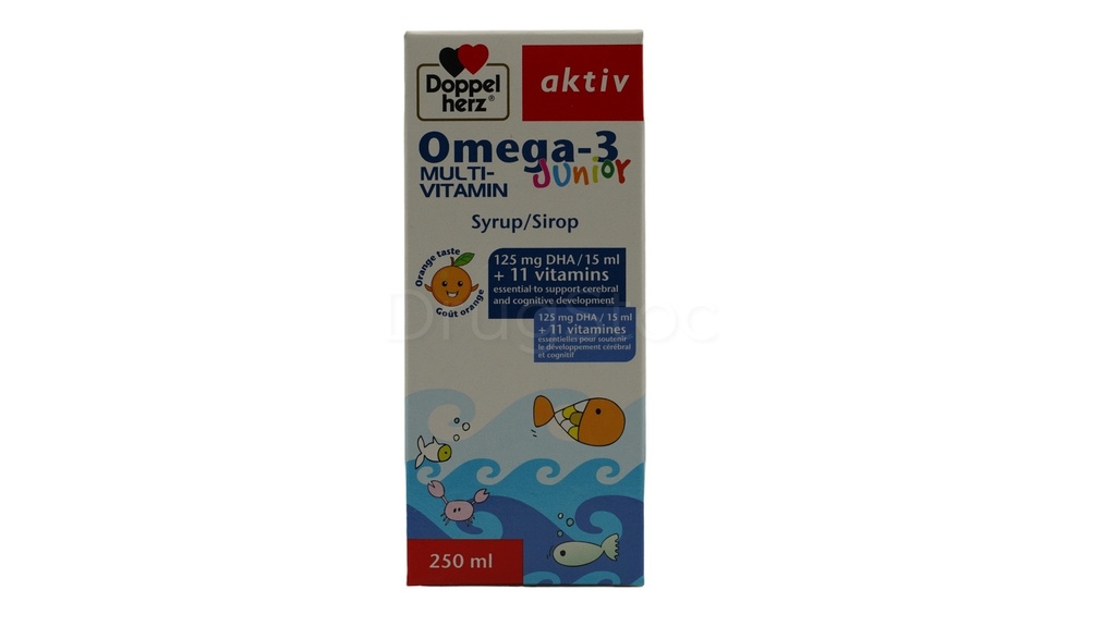 Doppelherz® Omega-3 Junior Multivitamin 250ml