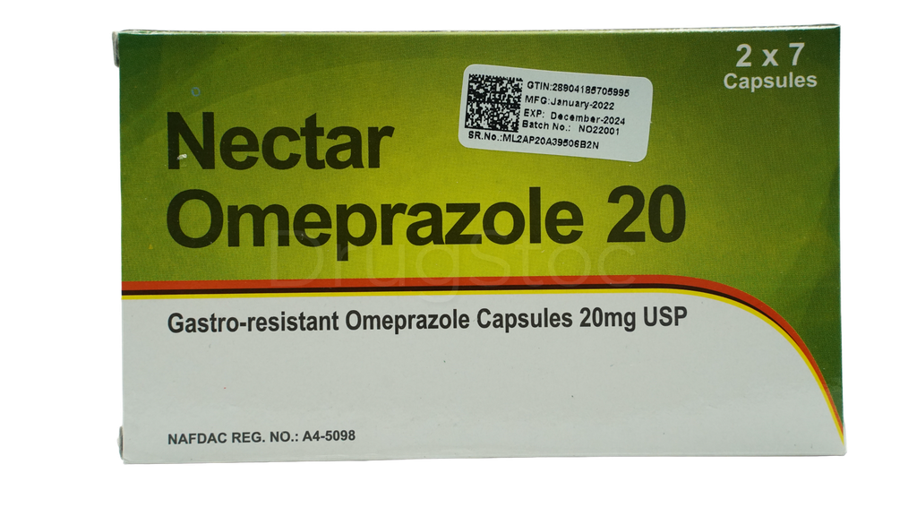 Nectar Omeprazole-20 Capsules x 14''