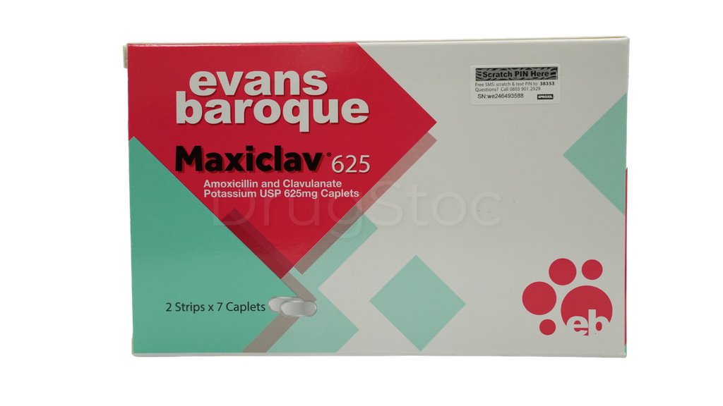 Maxiclav® 625mg (2 Strips x 7 Tablets)