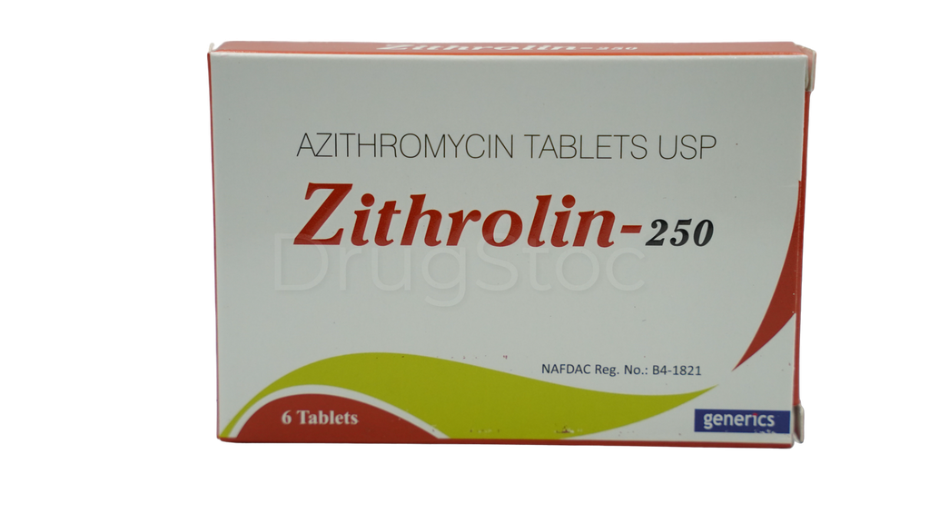 Zithrolin-250 Tablets x 6''