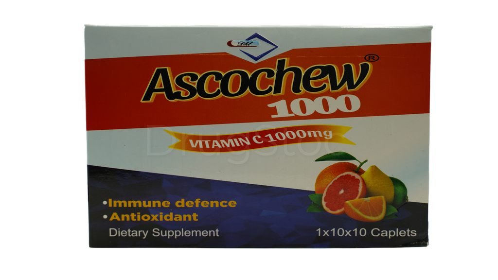 Ascochew® Vitamin C 1000mg X 1X10X10 Caplets