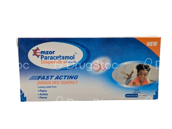 Emzor Paracetamol 125mg Dispersible Tablets x 20''