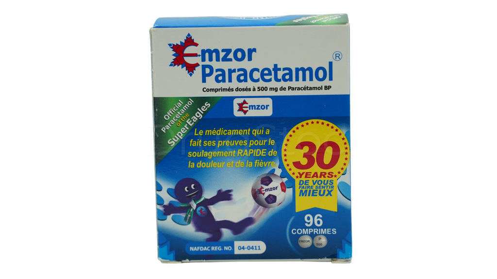 Emzor Paracetamol 500mg Tablet x 96''