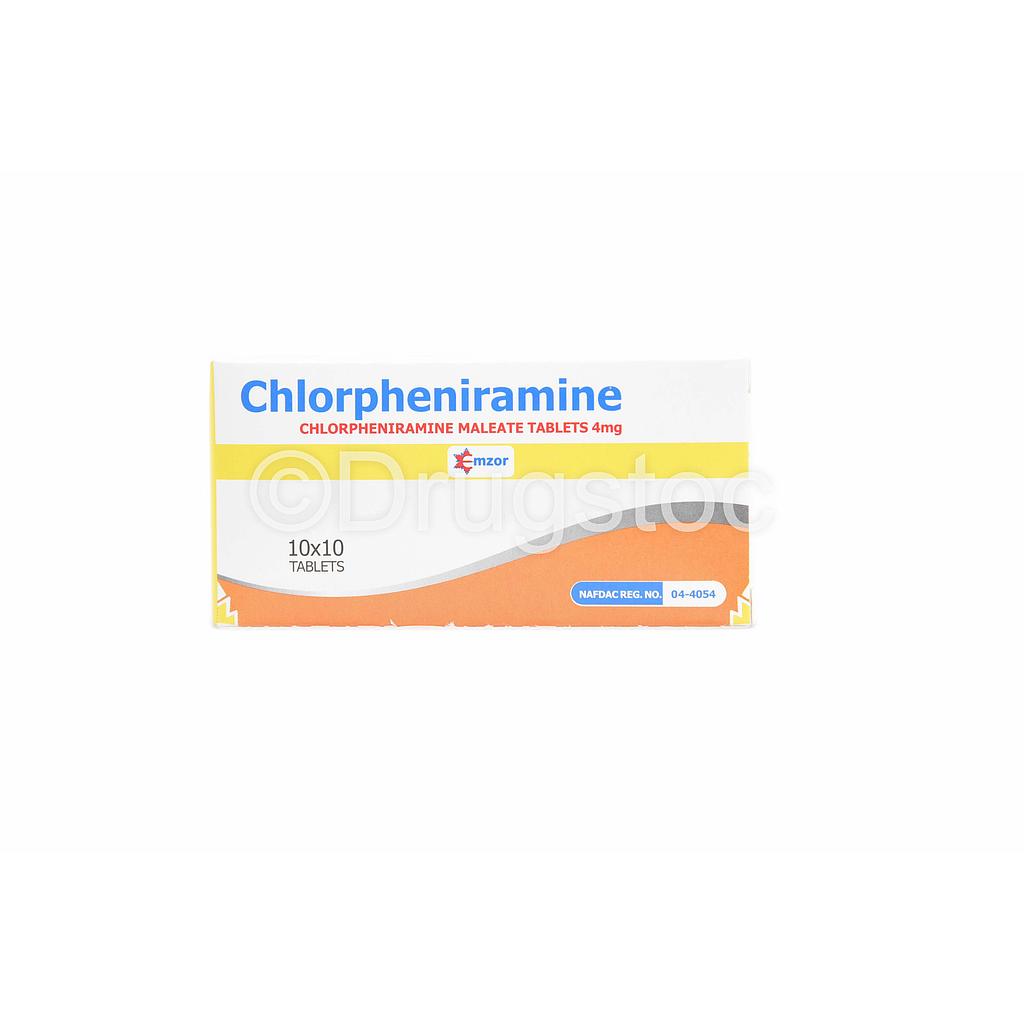 Emzor CPM 4mg Tablets x 100''