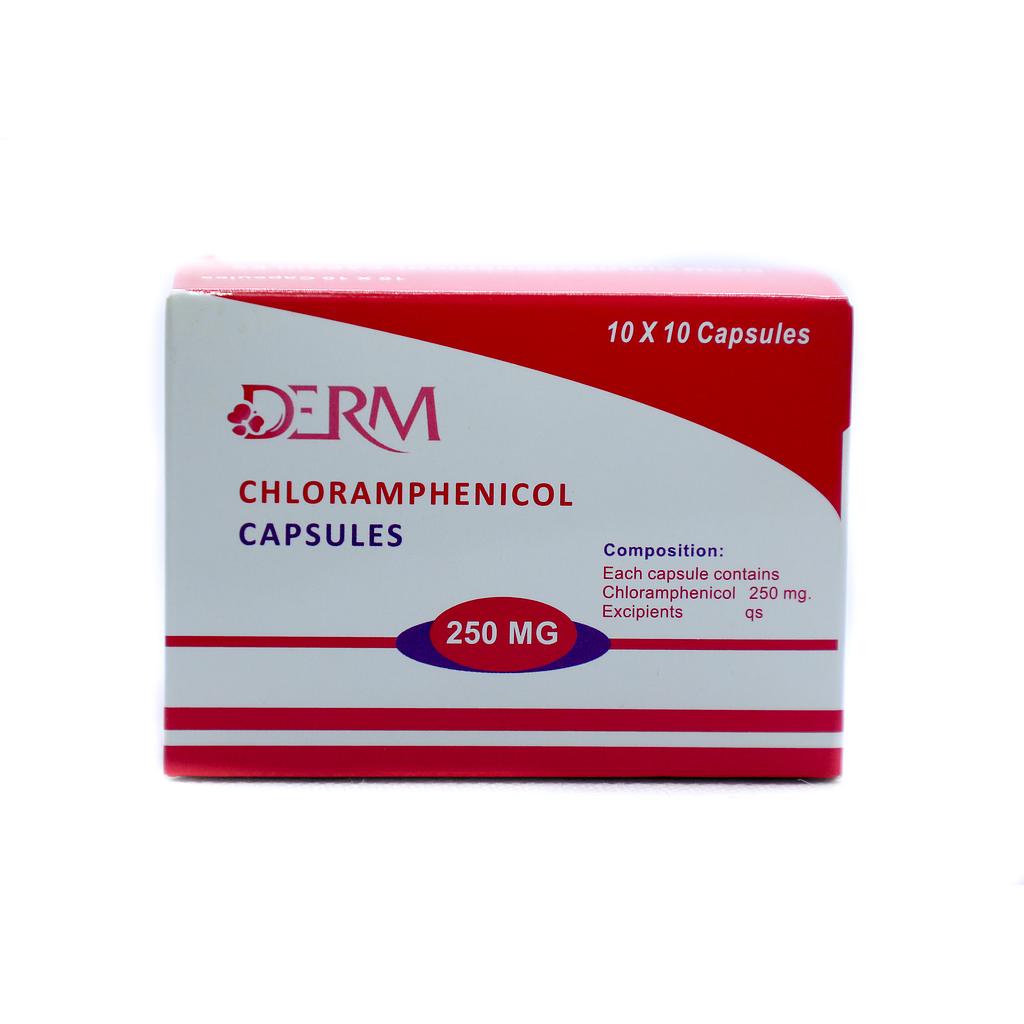 Derm Chloramphenicol 250mg Capsules x 100