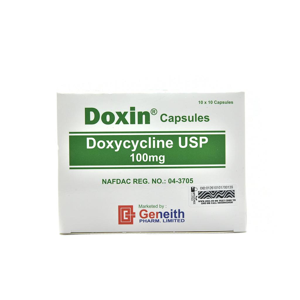 Doxin 100mg Capsules x 100''