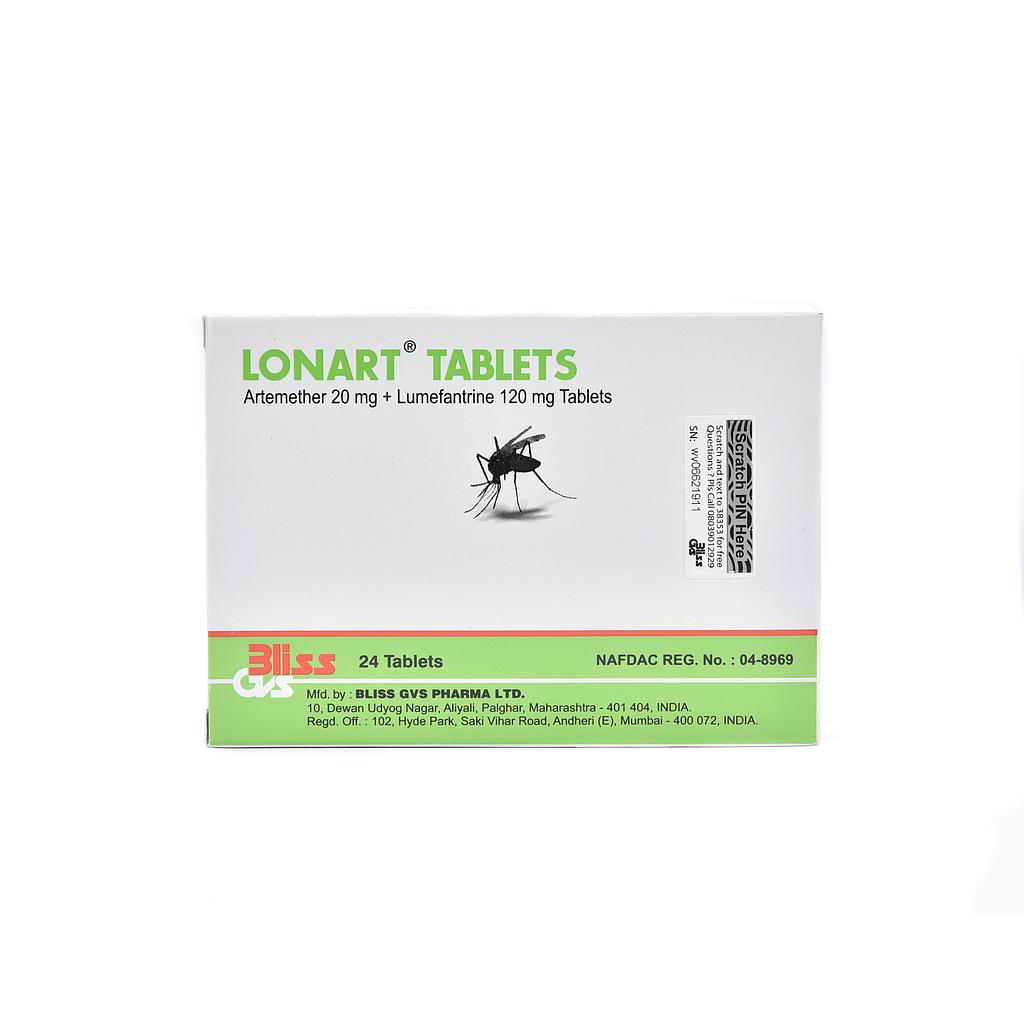 Lonart Tablets x 24''