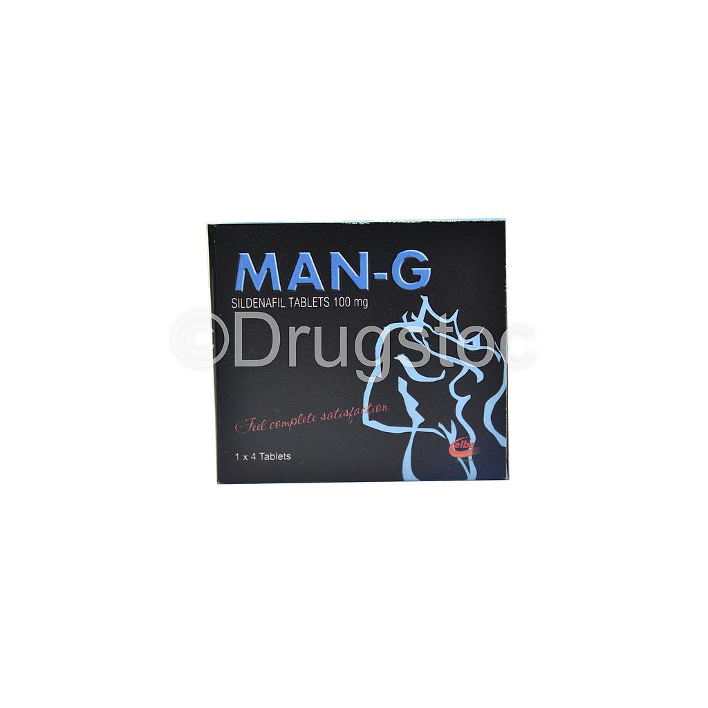 MAN-G Sildenafil 100mg Tablets x 4''