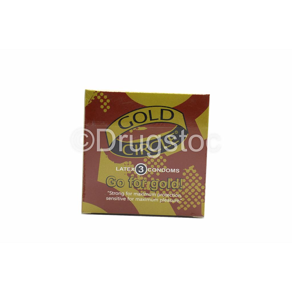 Gold Circle Latex Condom X 3