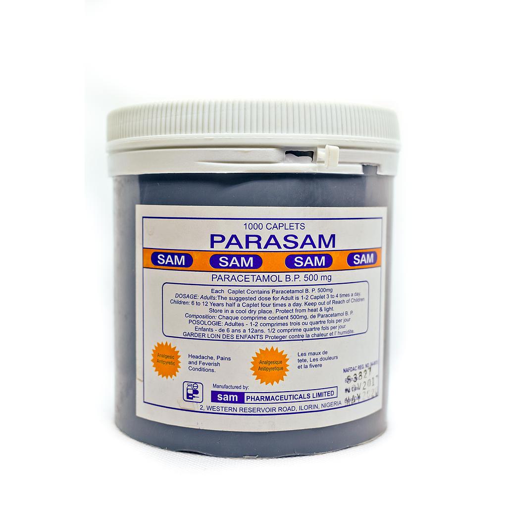 Parasam 500mg Caplets x 1000'' (W)