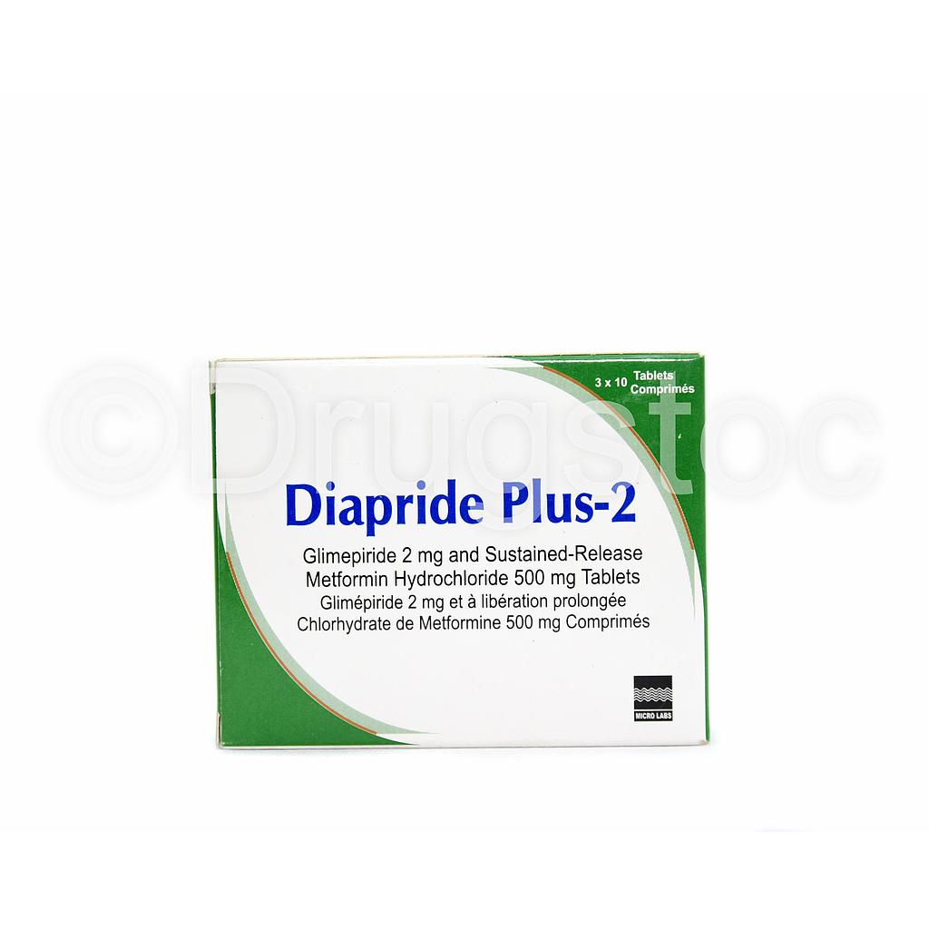 Diapride Plus-2 Tablets x 30''
