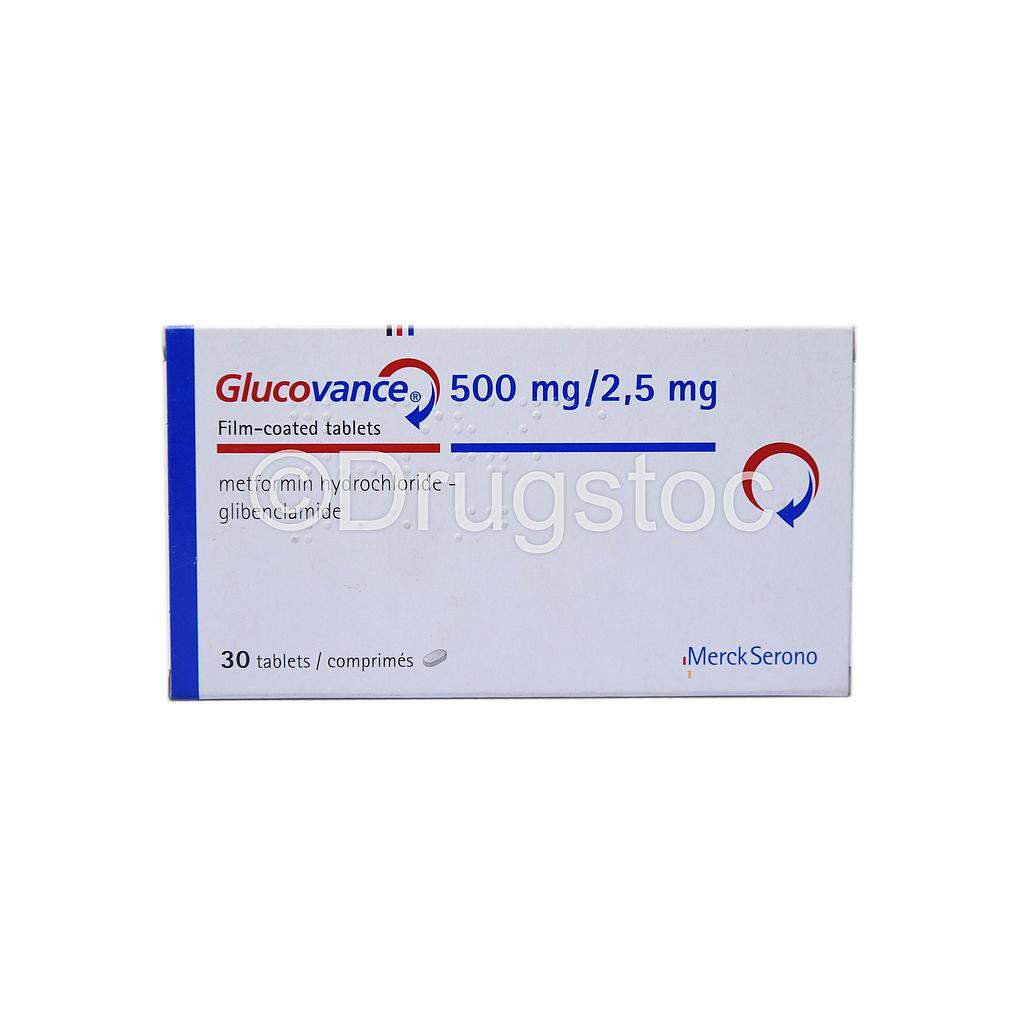 Glucovance  500mg/2.5mg Tablets x 30''