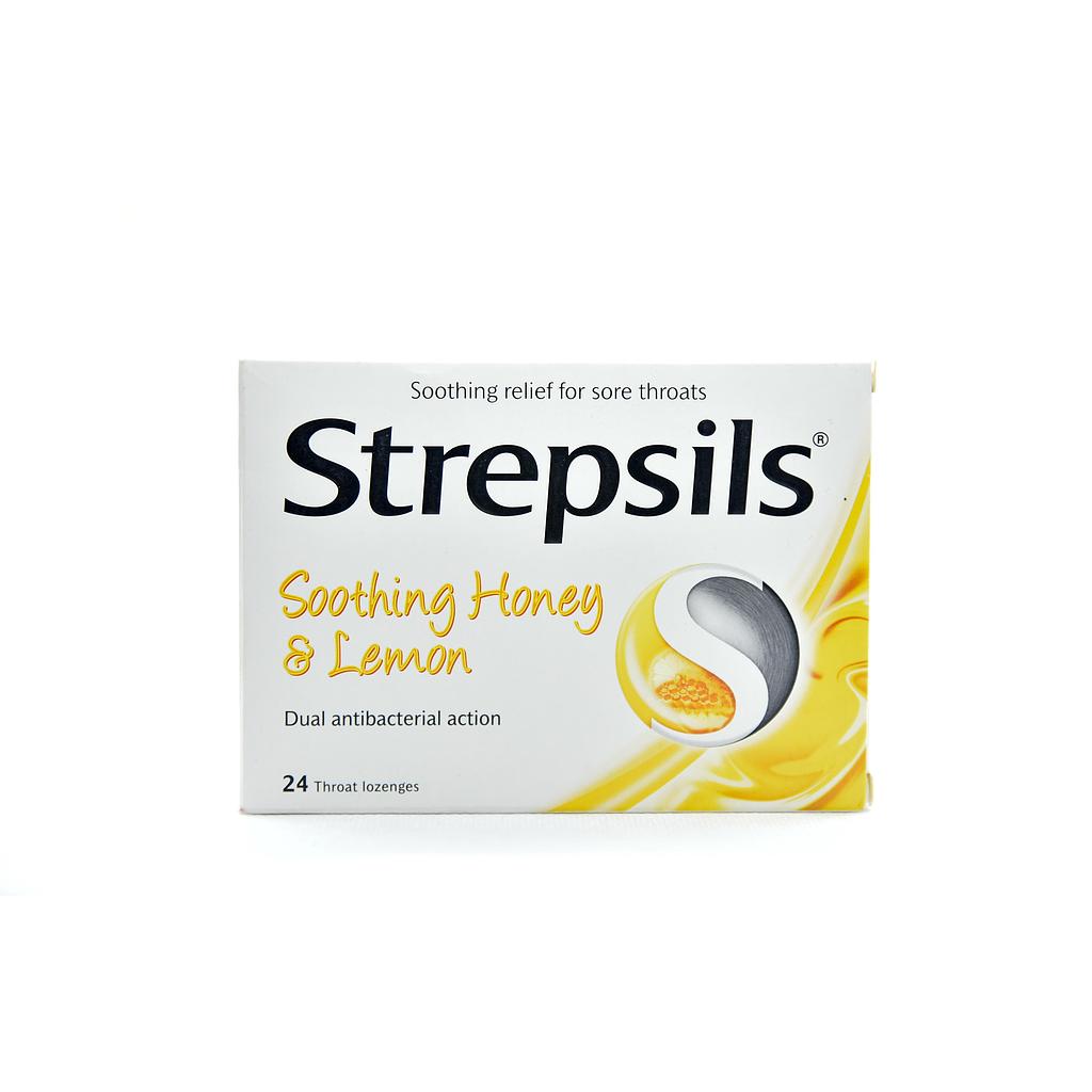 Strepsils Lozenges x 24'' (Honey & Lemon Flavour)