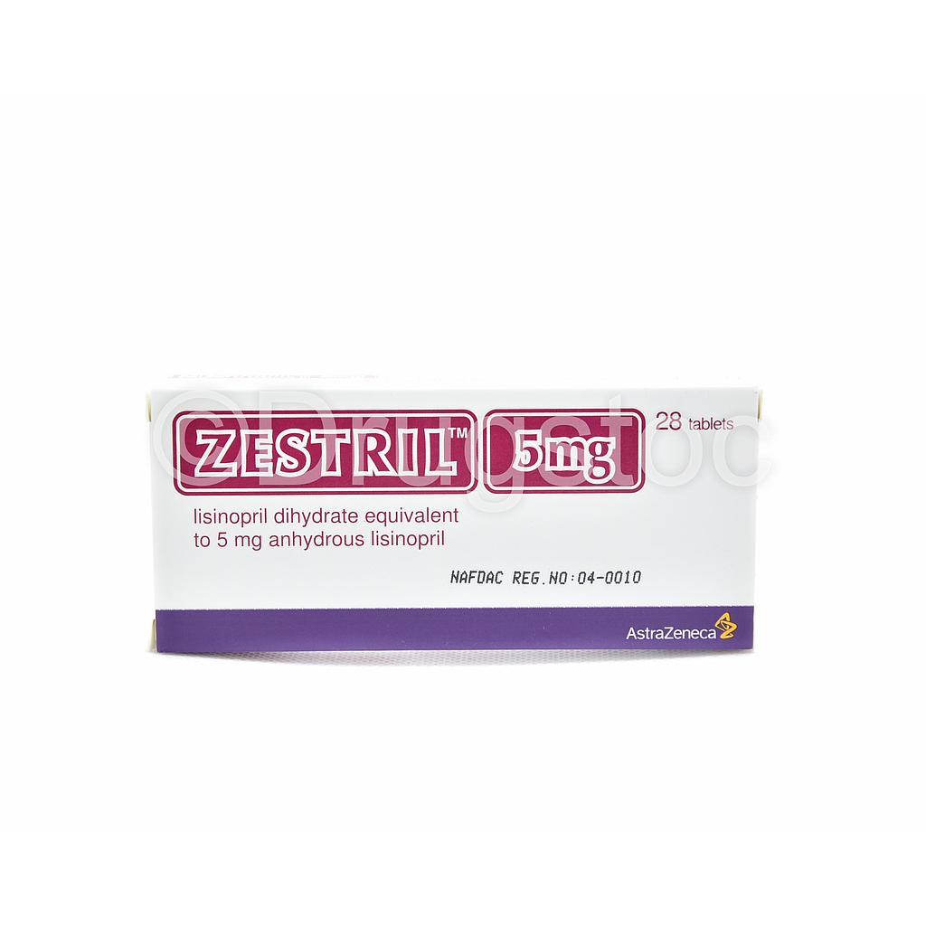 Zestril 5mg Tablets x 28''