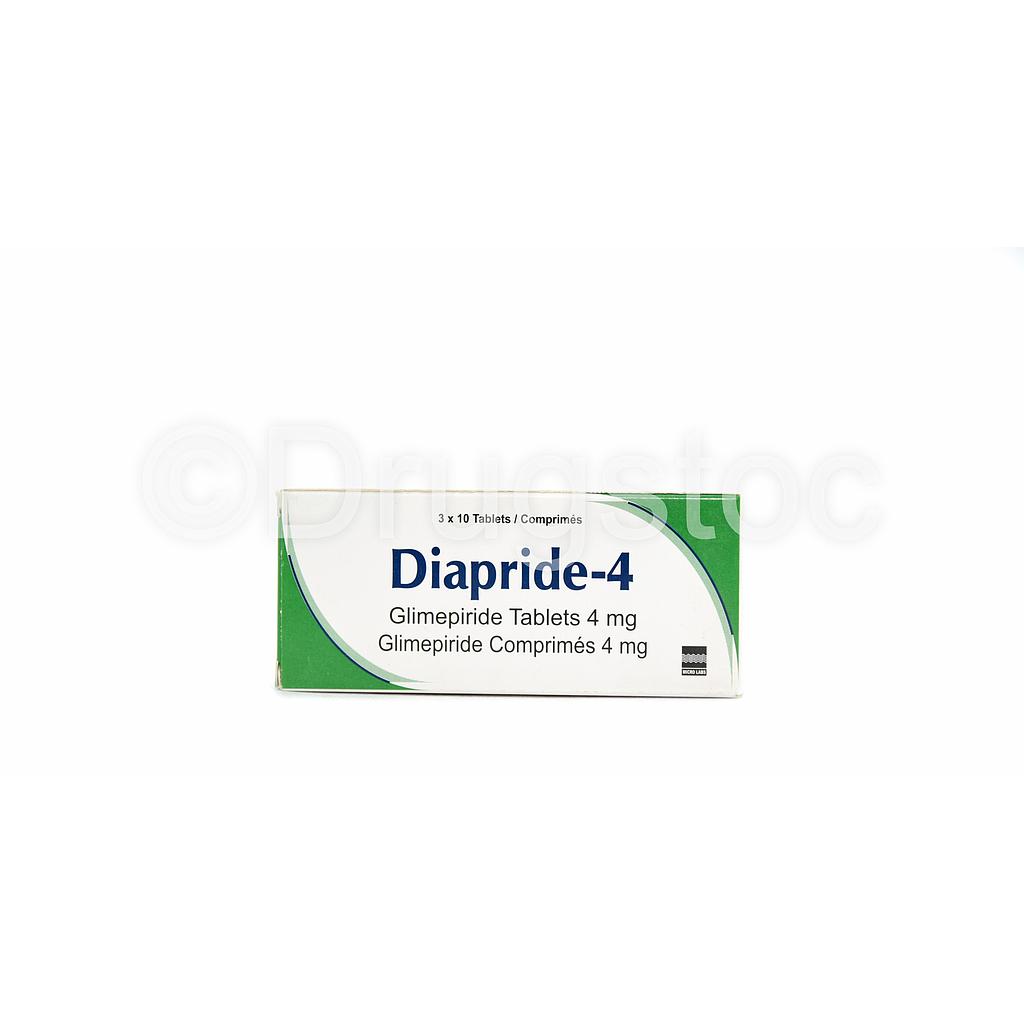 Diapride-4mg Tablets x 30''