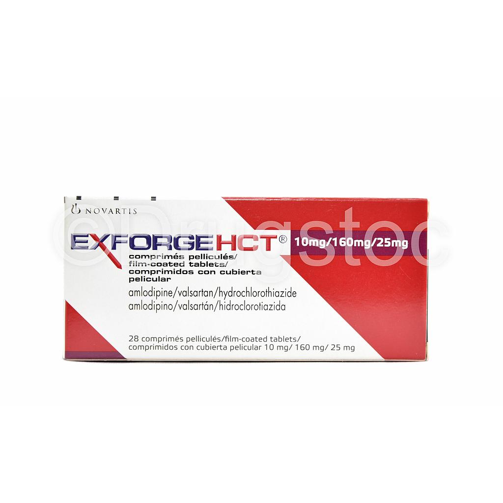 Exforge HCT 10/160/25 mg Tablets x 28''