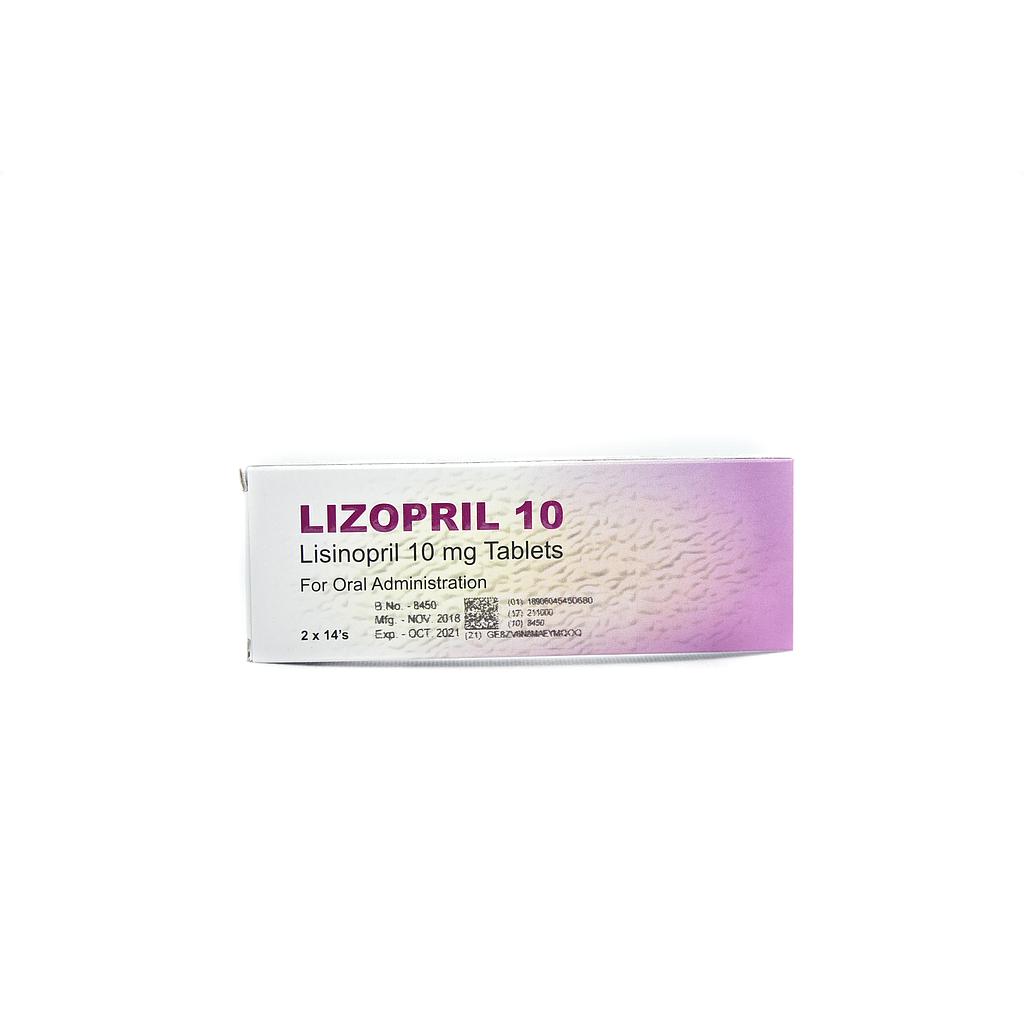 Lizopril 10mg Tablets x 28''