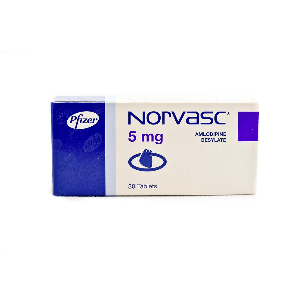 Norvasc 5mg Tablets x 30''