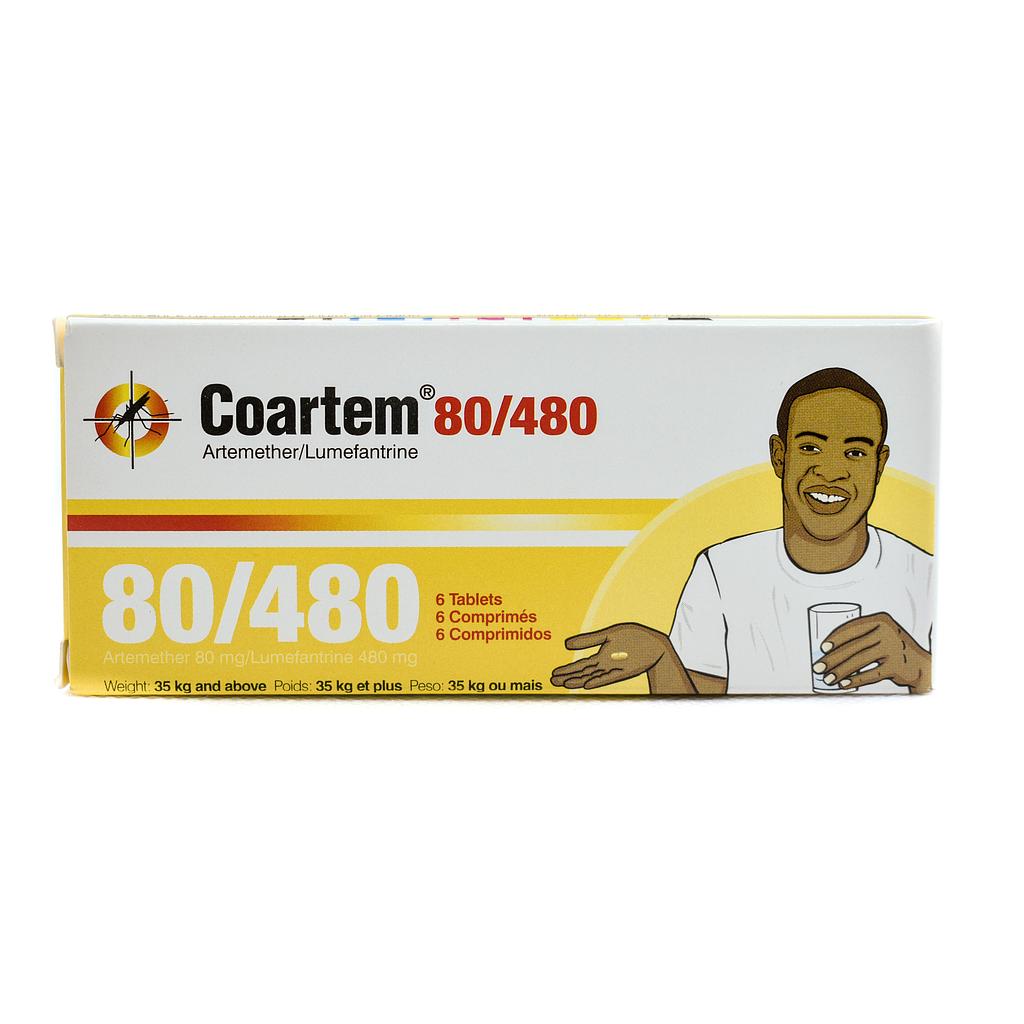 Coartem 80mg/480mg  Tablets x 6''