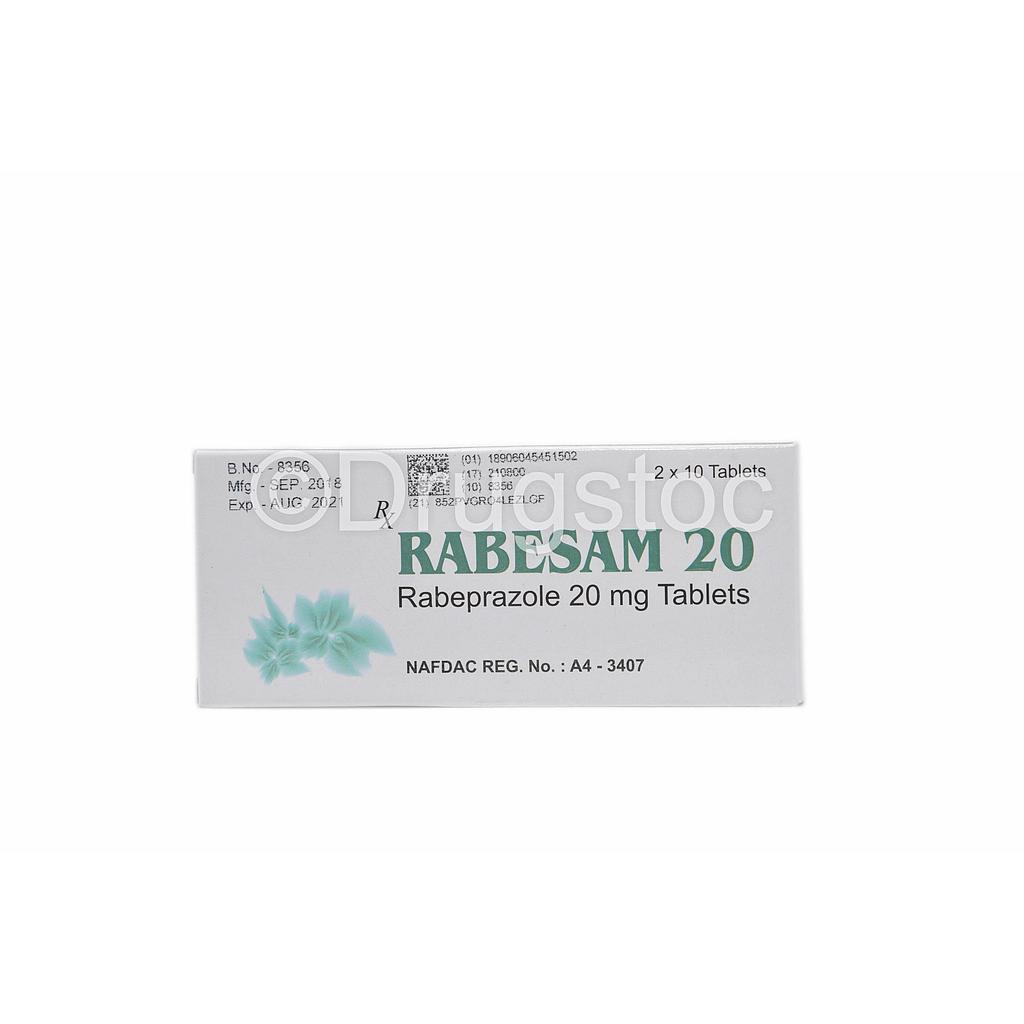 Rabesam 20mg Tablets x 20''