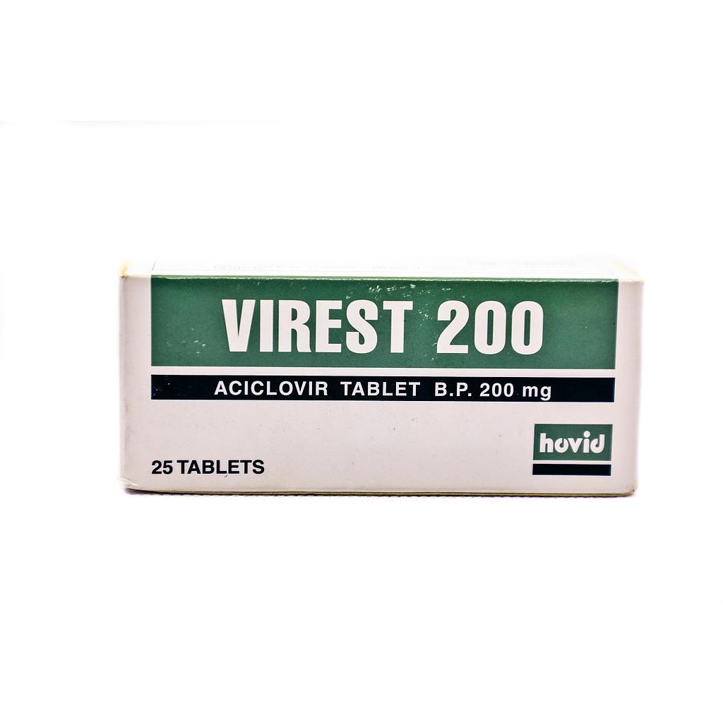 Virest 200mg Tablets x 25''