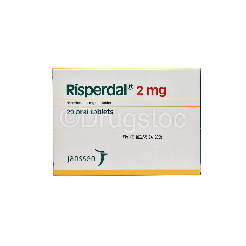 Risperdal 2mg Tablets x 20''