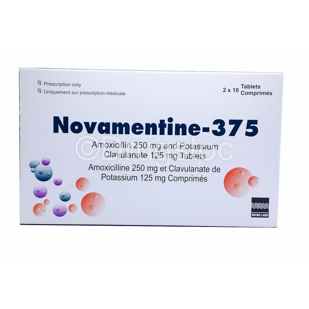 Novamentine 375mg  Tablets x 20''